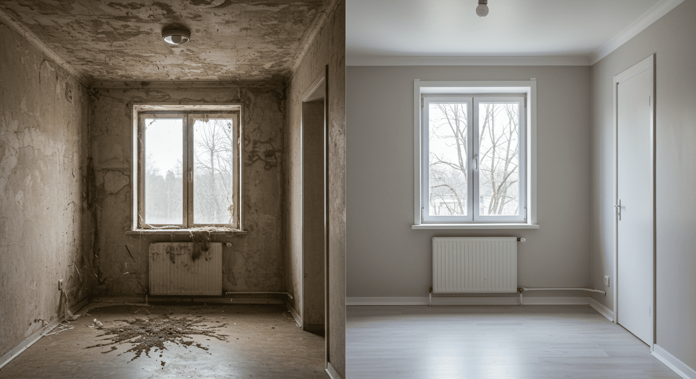 Mold Remediation Technician at Work